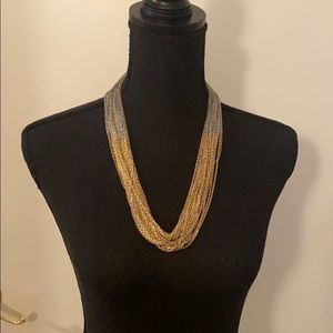 Saks 5th Ave gold and silver chain necklace